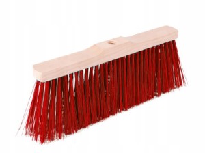 MIOTŁA NYLON DREWNO CZERWONA 35CM
