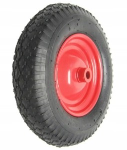 KOŁO DO TACZKI 16 CAL 400x8mm Z OŚKĄ 400 x 8 MM
